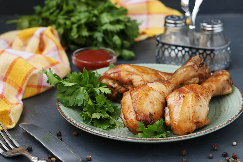 Pollo con salsa cremosa de balsámico