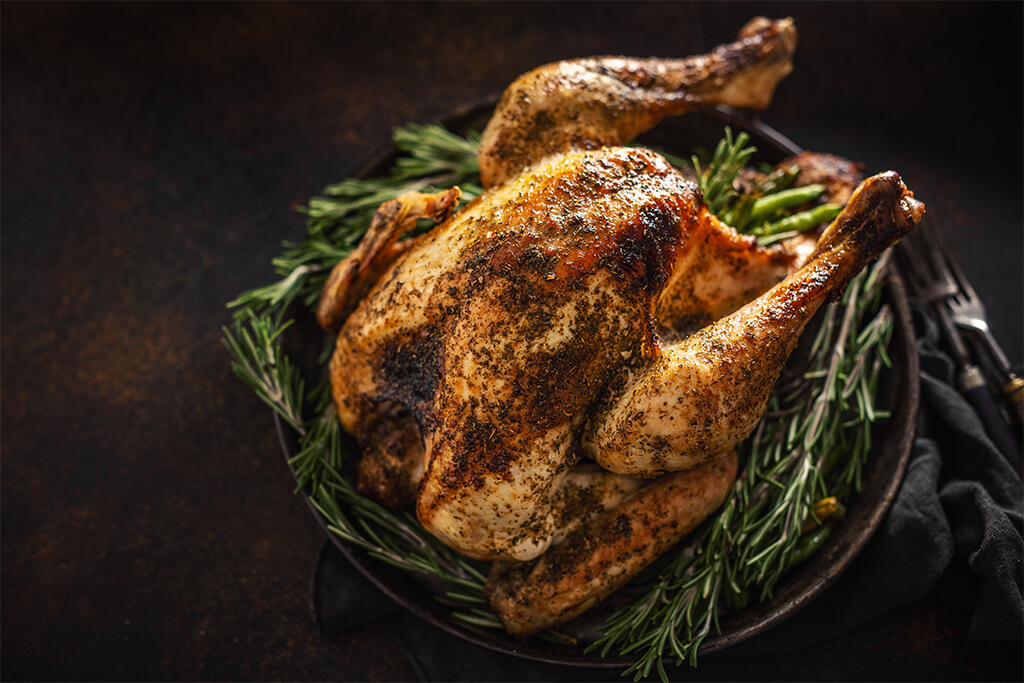 Pollo entero al horno