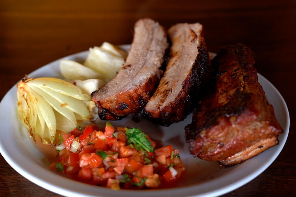 Cena especial para celebrar la navidad: Costilla a la barbacoa