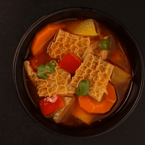 Sopa de Mondongo al estilo casero con Tres Jotas